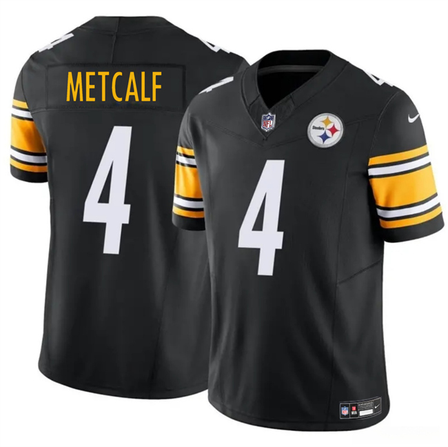 Youth Black Pittsburgh Steelers #4 DK Metcalf 2023 F.U.S.E. Vapor Untouchable Limited Stitched Football Jersey